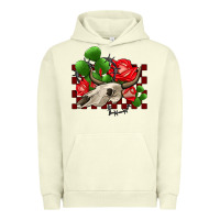 Pigment Pistachio bullskull rose and cactus olivia Urban Hoodie - OliviaCreatesArt