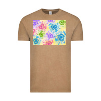 Vintage Coffee tie dye heart shaped background 3200x2400 Vintage Tee - AdoDesignShop