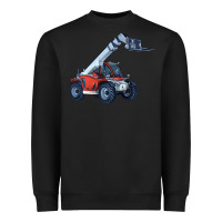 Black Telehandler Heavyweight Sweatshirt - LillyAllenDesigns