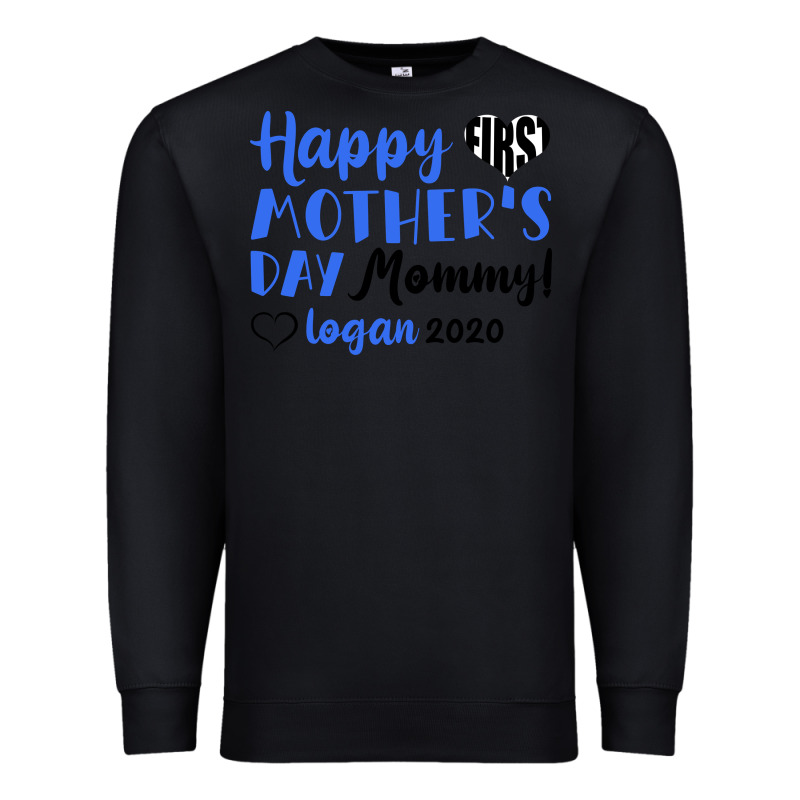 Happy First Mother's Day Mommy! Logan 2020 Premium Sweatshirt by Bettercallsaul | Teevron