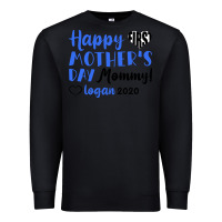Black happy first mother's day mommy! logan 2020 Premium Sweatshirt - Bettercallsaul