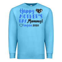 Ocean Blue happy first mother's day mommy! logan 2020 Premium Sweatshirt - Bettercallsaul