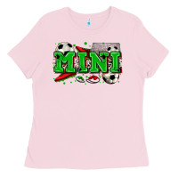 Bubblegum Pink mini soccer Ladies Tee - Zillion Design Studio