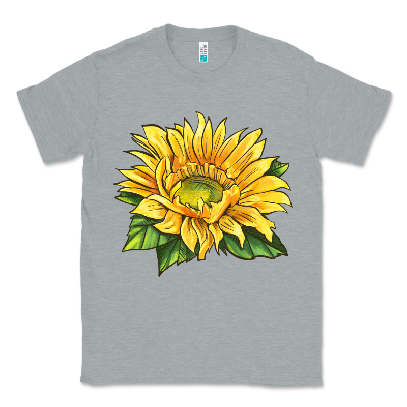 Starburst Greenburst Sunflower Classic Tee by LillyAllenDesigns | Teevron