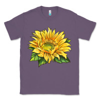 Lavender starburst greenburst sunflower Classic Tee - LillyAllenDesigns