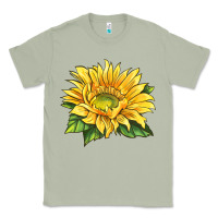 Matcha starburst greenburst sunflower Classic Tee - LillyAllenDesigns