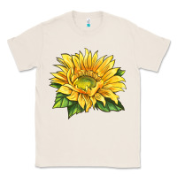 Natural starburst greenburst sunflower Classic Tee - LillyAllenDesigns