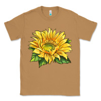 Toasted Coconut starburst greenburst sunflower Classic Tee - LillyAllenDesigns