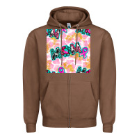Chestnut Breast Cancer Awareness Mom With Leopard Patterns Zipper Hoodie - BundleAndBundleShop