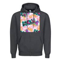 Smoke Breast Cancer Awareness Mom With Leopard Patterns Zipper Hoodie - BundleAndBundleShop