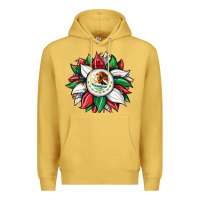 Antique Gold Christmas sunflower Mexican flag Premium Hoodie - JahusDesignShop