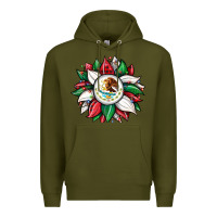 Army Green Christmas sunflower Mexican flag Premium Hoodie - JahusDesignShop