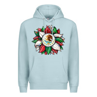 Blue Mist Christmas sunflower Mexican flag Premium Hoodie - JahusDesignShop