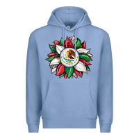 Colony Blue Christmas sunflower Mexican flag Premium Hoodie - JahusDesignShop