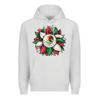 Dove Grey Christmas sunflower Mexican flag Premium Hoodie - JahusDesignShop