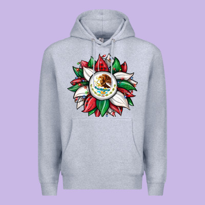 Christmas Sunflower Mexican Flag Premium Hoodie Designed By Jahusdesignshop