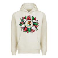 Oatmeal Heather Christmas sunflower Mexican flag Premium Hoodie - JahusDesignShop