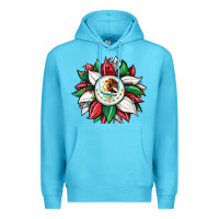 Ocean Blue Christmas sunflower Mexican flag Premium Hoodie - JahusDesignShop