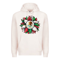 Pale Pink Christmas sunflower Mexican flag Premium Hoodie - JahusDesignShop