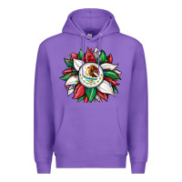 Purple Christmas sunflower Mexican flag Premium Hoodie - JahusDesignShop