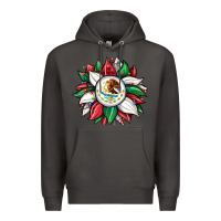 Smoke Christmas sunflower Mexican flag Premium Hoodie - JahusDesignShop