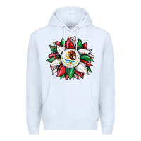 White Christmas sunflower Mexican flag Premium Hoodie - JahusDesignShop