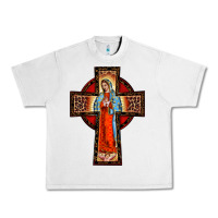 Lunar Rock lady of guadalupe leopard cross Urban Heavy Tee - BarkalooDesign