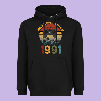 Awesome Since 1991 Heavyweight Hoodie Designed By Bettercallsaul