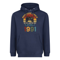 Navy Awesome Since 1991 Heavyweight Hoodie - Bettercallsaul