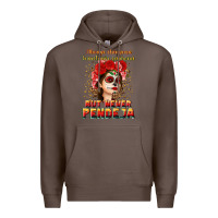 Coffee Always Chingona sometimes cabrona but never pendej Premium Hoodie - NancyCooperArtShop