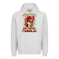 Dove Grey Always Chingona sometimes cabrona but never pendej Premium Hoodie - NancyCooperArtShop