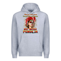 Heather Grey Always Chingona sometimes cabrona but never pendej Premium Hoodie - NancyCooperArtShop