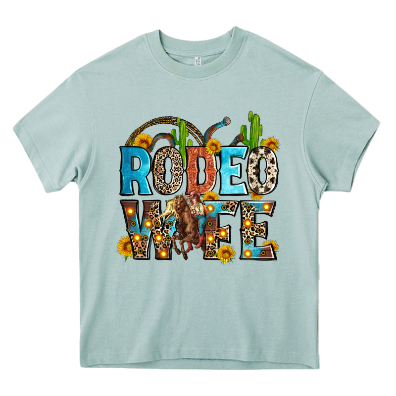 Rodeo Wife Heavy Core Tee by Zillion Design Studio | Teevron