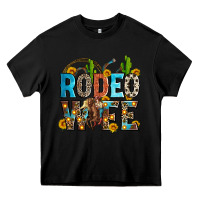 Black rodeo wife Heavy Core Tee - Zillion Design Studio