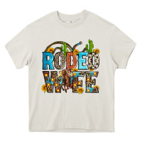 Cream rodeo wife Heavy Core Tee - Zillion Design Studio