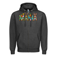 Charcoal Heather Easter Mama Zipper Hoodie - BundleAndBundleShop