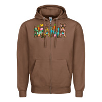 Chestnut Easter Mama Zipper Hoodie - BundleAndBundleShop