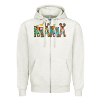Oatmeal Heather Easter Mama Zipper Hoodie - BundleAndBundleShop
