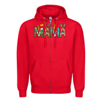 Red Easter Mama Zipper Hoodie - BundleAndBundleShop