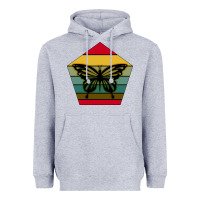 Heather Grey butterfly Heavyweight Hoodie - Bettercallsaul