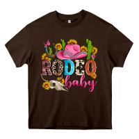 Chocolate Brown rodeo baby Heavy Core Tee - Zillion Design Studio