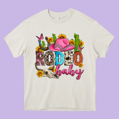 Rodeo Baby Heavy Core Tee Designed By Zillion Design Studio