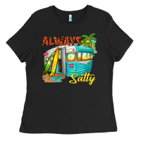Black always salty with caravan Ladies Tee - texasbilliewilder