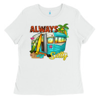 White always salty with caravan Ladies Tee - texasbilliewilder