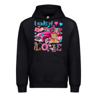 Black loads of love valentine's day olivia Urban Hoodie - OliviaCreatesArt