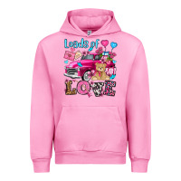 Fuchsia Pink loads of love valentine's day olivia Urban Hoodie - OliviaCreatesArt