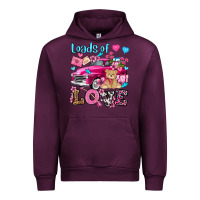 Mauve Wine loads of love valentine's day olivia Urban Hoodie - OliviaCreatesArt