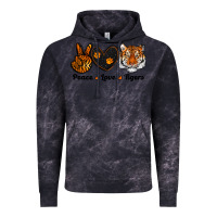 Cloud Black peace love tigers Vintage Hoodie - RanaPortraitStore