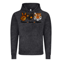 Vintage Black peace love tigers Vintage Hoodie - RanaPortraitStore