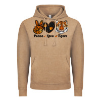 Vintage Coffee peace love tigers Vintage Hoodie - RanaPortraitStore
